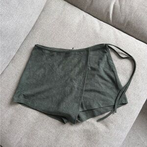 Stylish Green Women's Skort